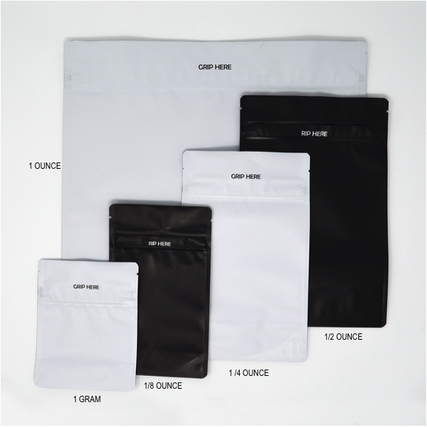 1/2 Oz Mylar Bags 5"x 8.13"+3"BG