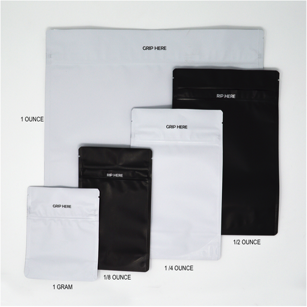 1/2 Oz Mylar Bags 5"x 8.13"+3"BG